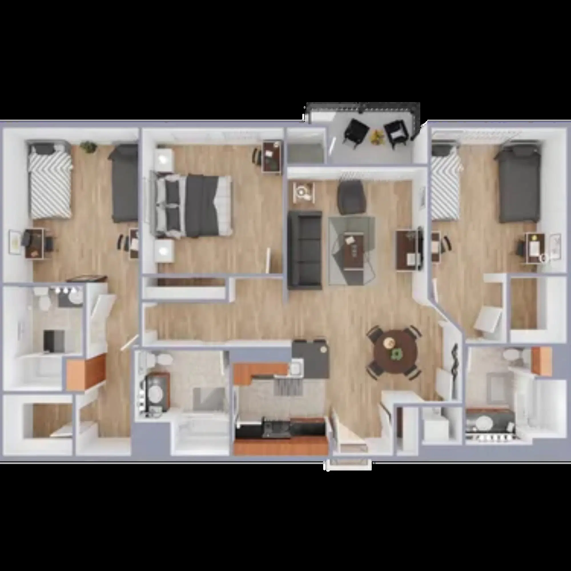 Lorenzo, Los Angeles – 3 Bedroom 3 Bathroom