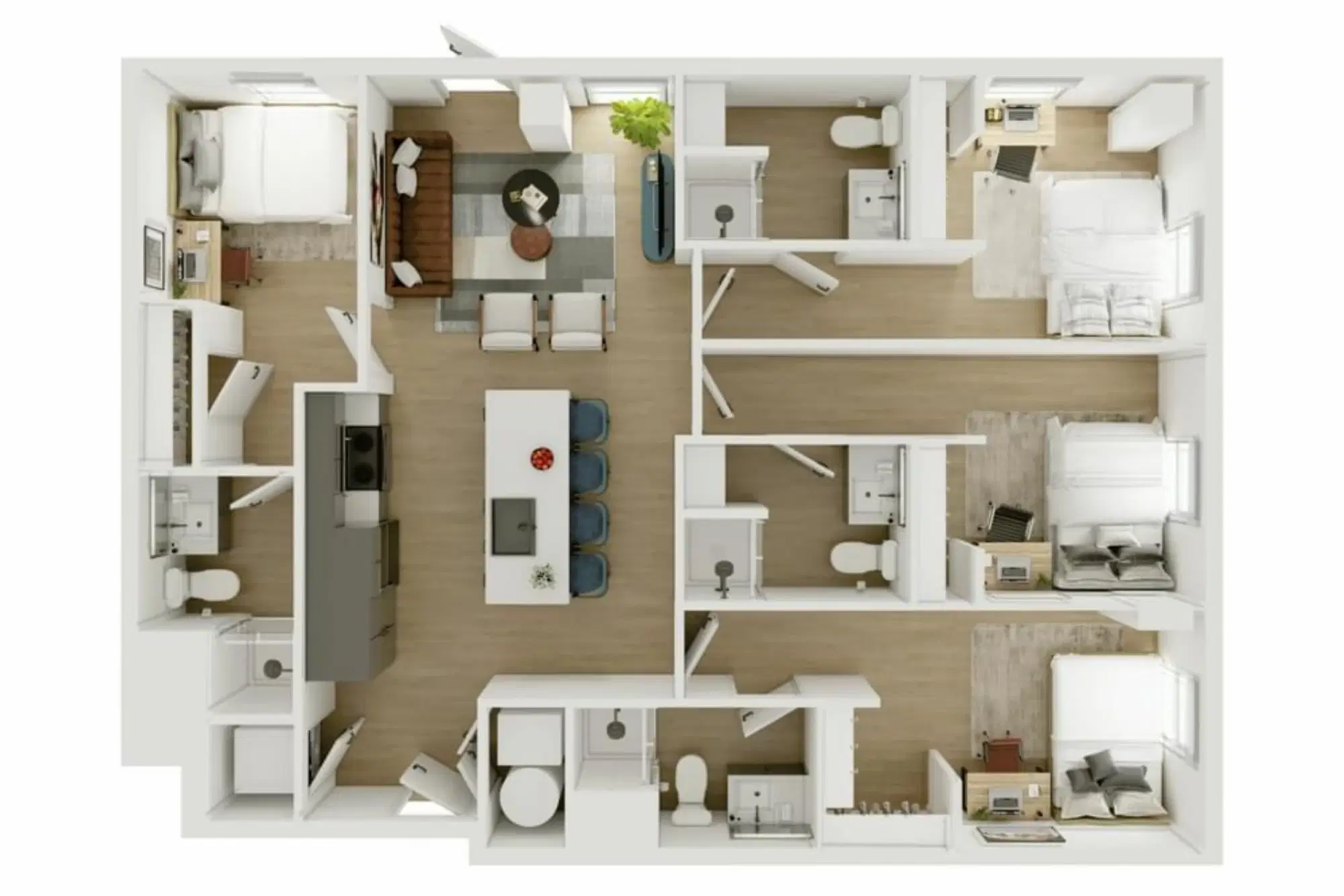 Ever West Lafayette, West Lafayette – Room in a 4 Bed 4 Bath - D3