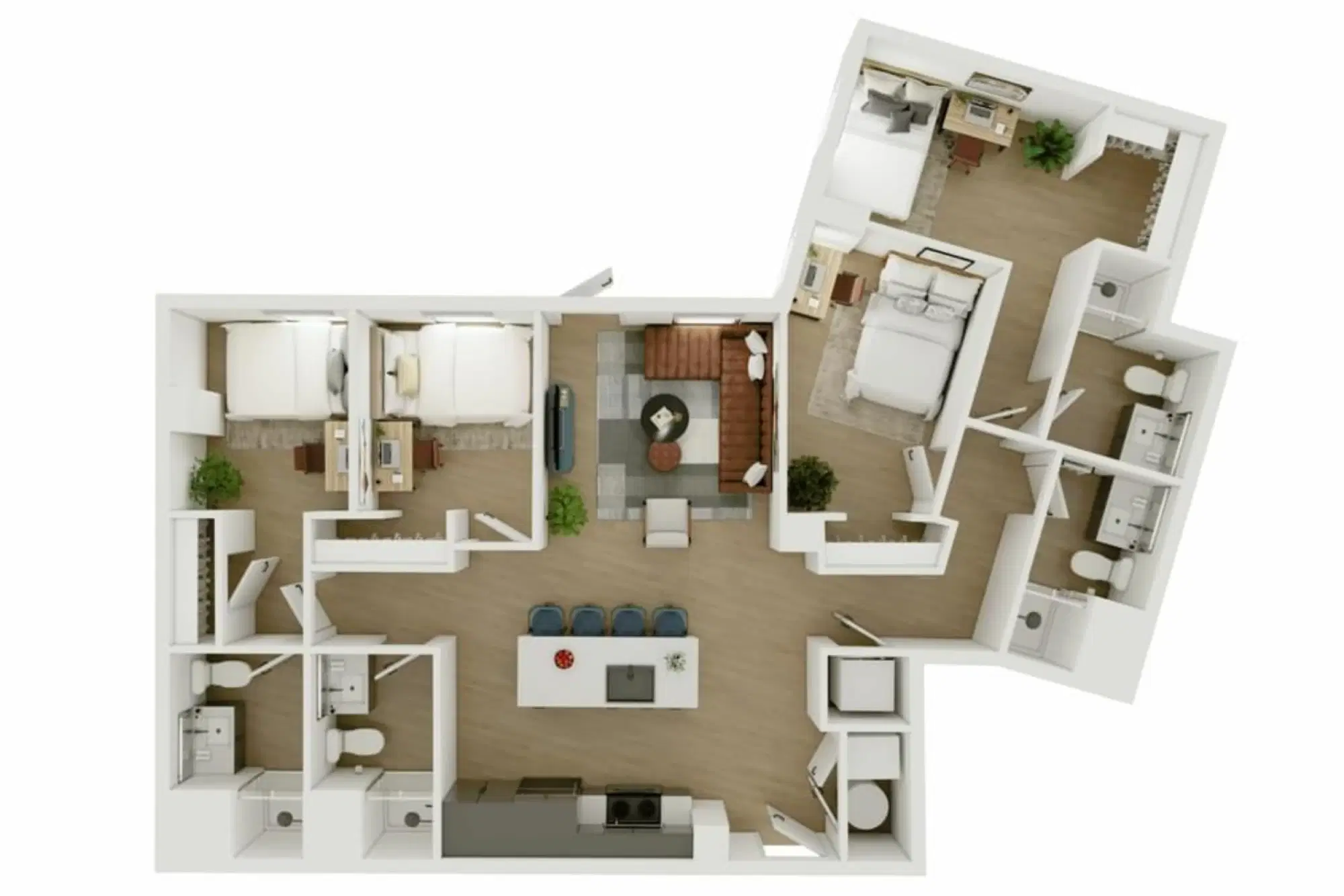 Ever West Lafayette, West Lafayette – Room in a 4 Bed 4 Bath - D8