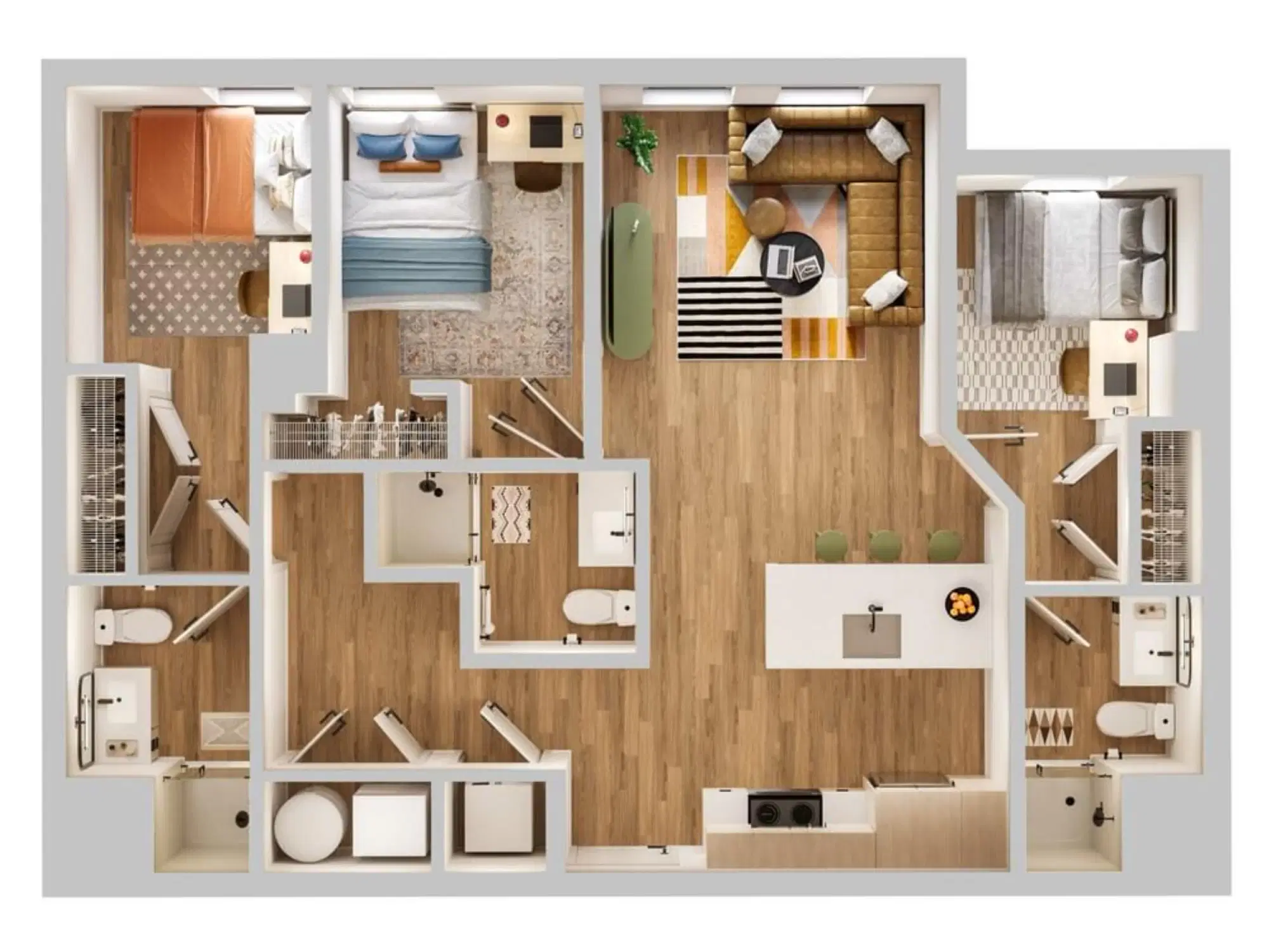 Verve Tempe, Tempe – Room in a 3 Bed 3 Bath - D1