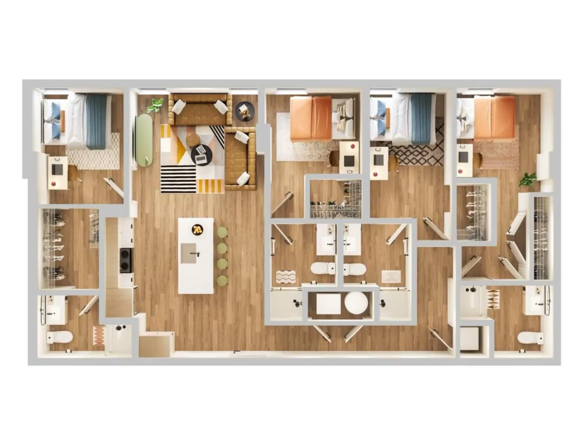 Verve Tempe, Tempe – Room in a 4 Bed 4 Bath - E2.1