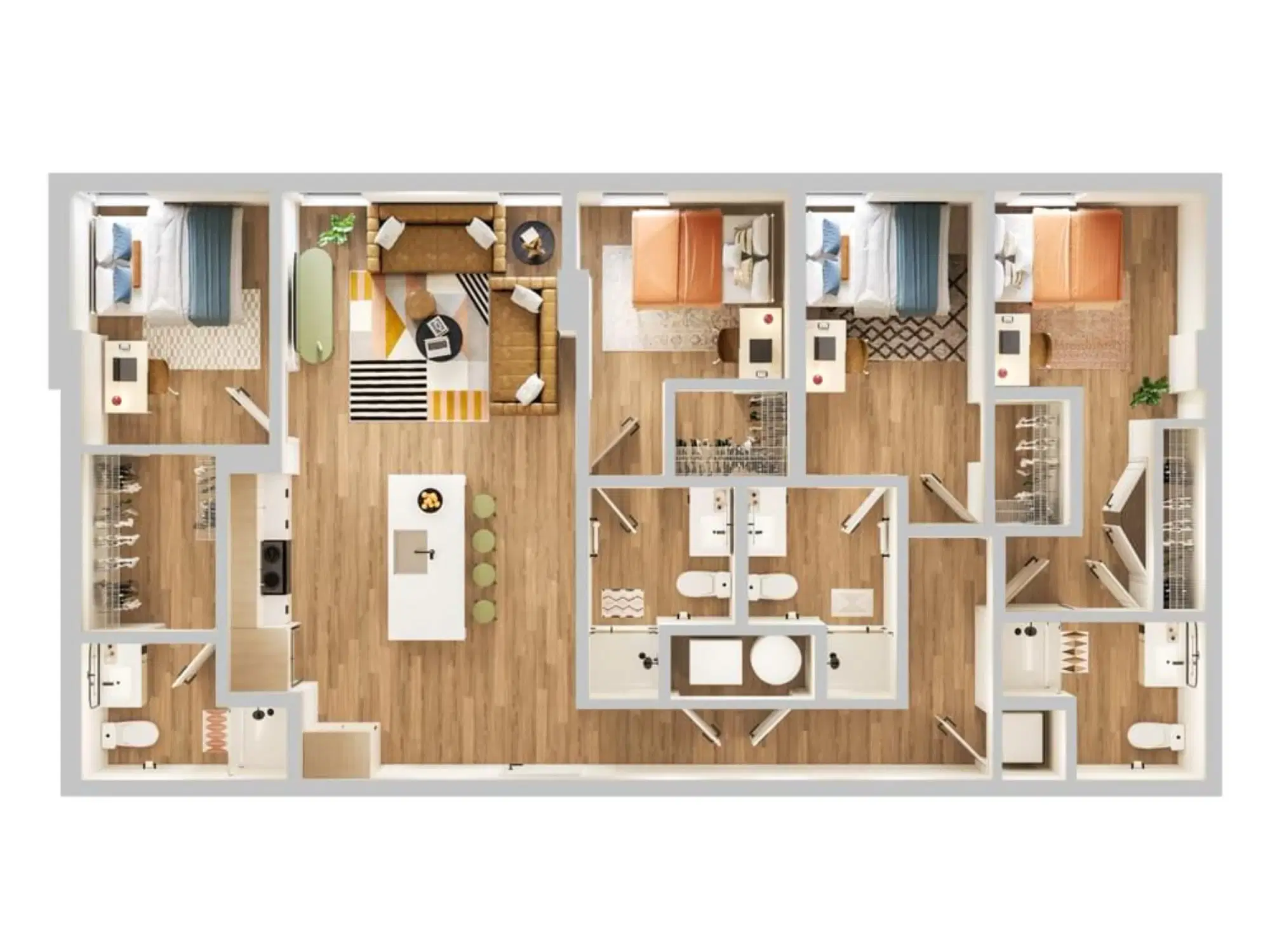 Verve Tempe, Tempe – Room in a 4 Bed 4 Bath - E2