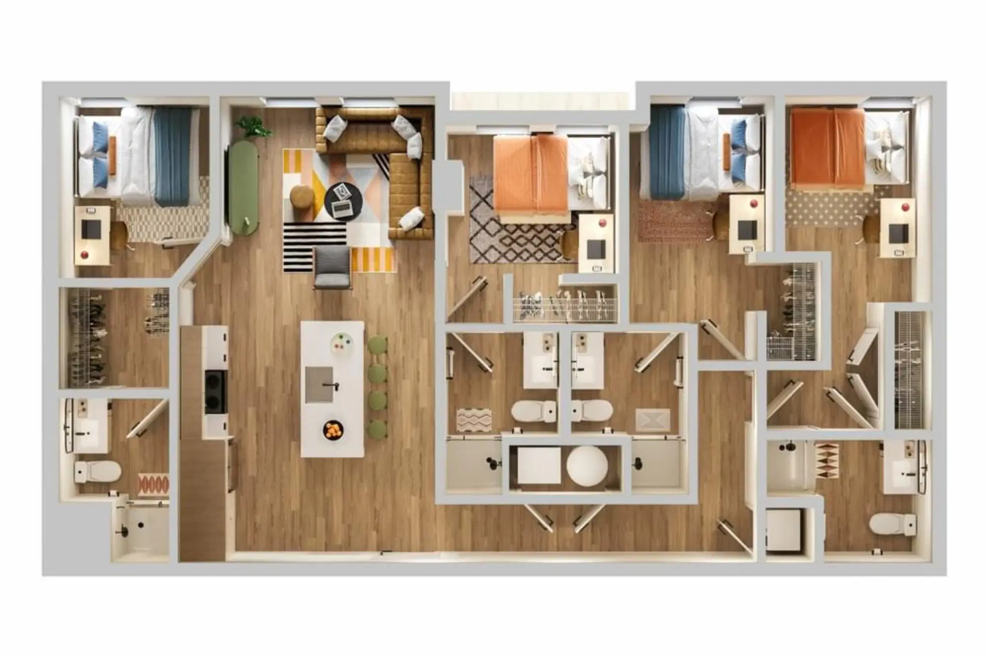 Verve Tempe, Tempe – Room in a 4 Bed 4 Bath - E11