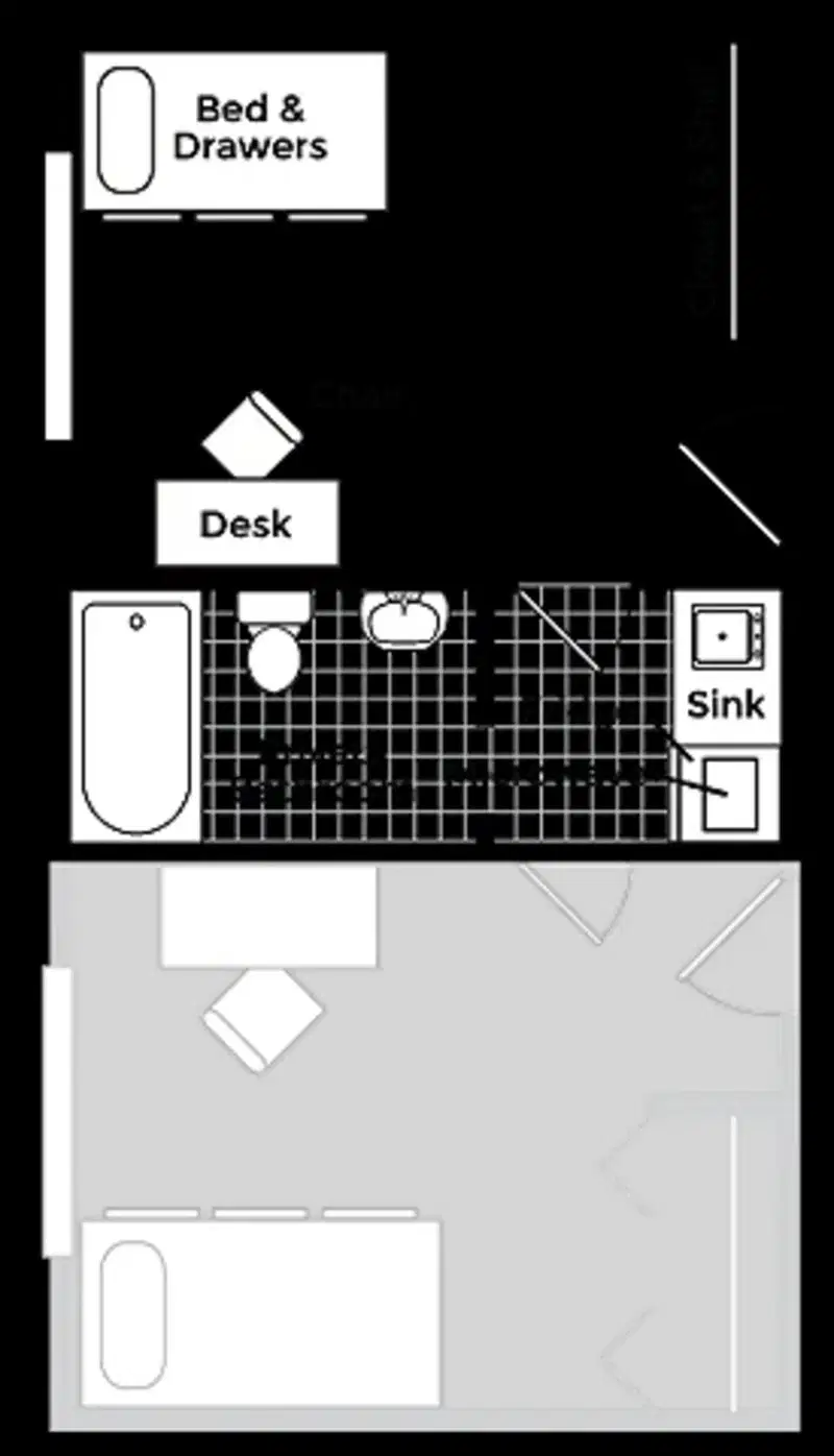 Windsor Hall, Gainesville – 1 Bedroom 1 Bathroom | Single Joint Bath