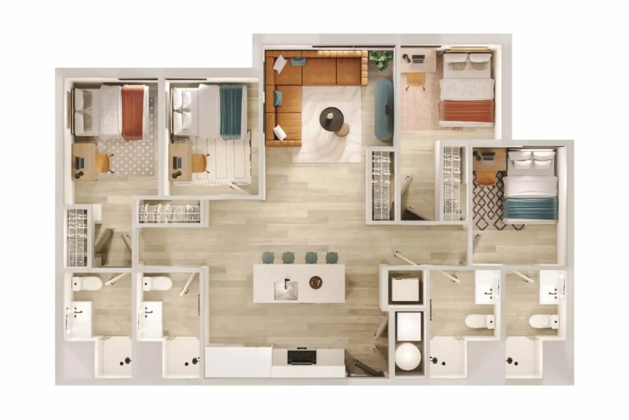 Verve Ann Arbor, Ann Arbor – Room in 4 Bed 4 Bath | 4BR - 01