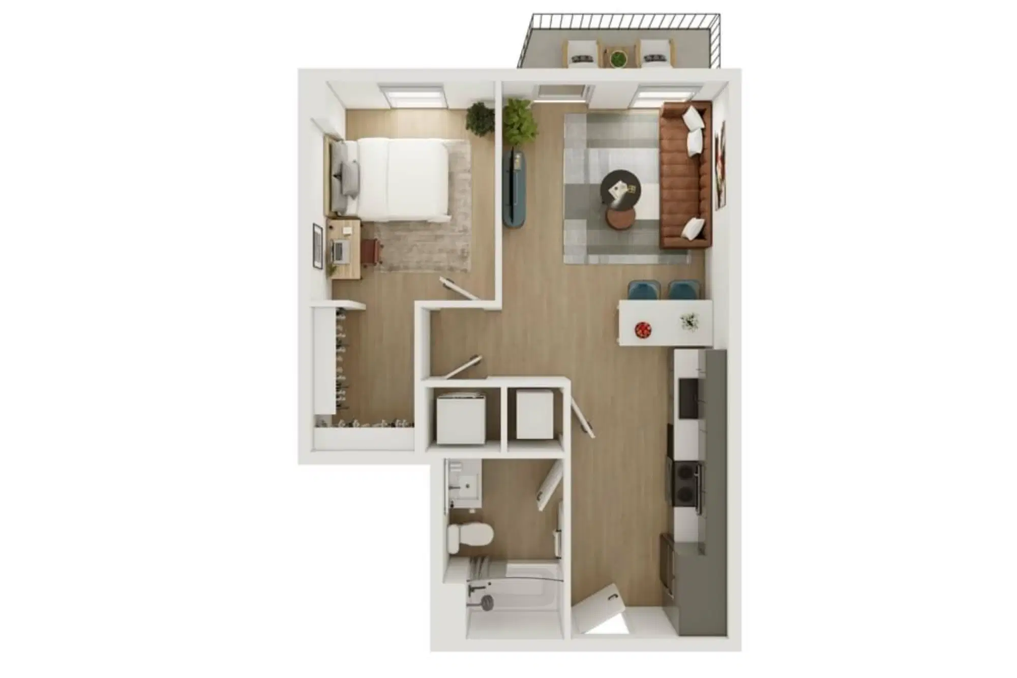Ever West Lafayette, West Lafayette – 1 Bed 1 Bath - A2