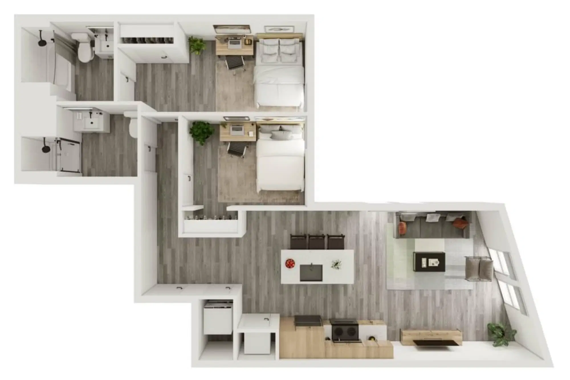 Verve West Lafayette, West Lafayette – 2 Bedroom 2 Bathroom | 2BD/2BA – B4
