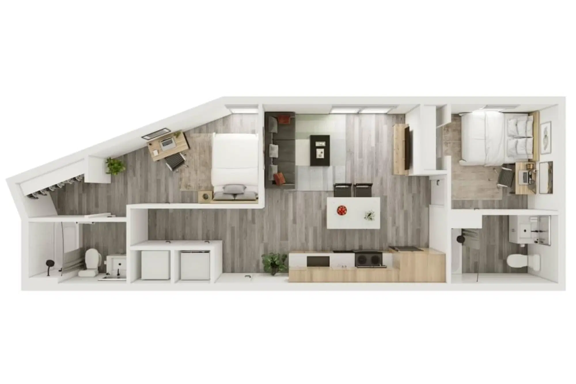 Verve West Lafayette, West Lafayette – 2 Bedroom 2 Bathroom | 2BD/2BA – B2