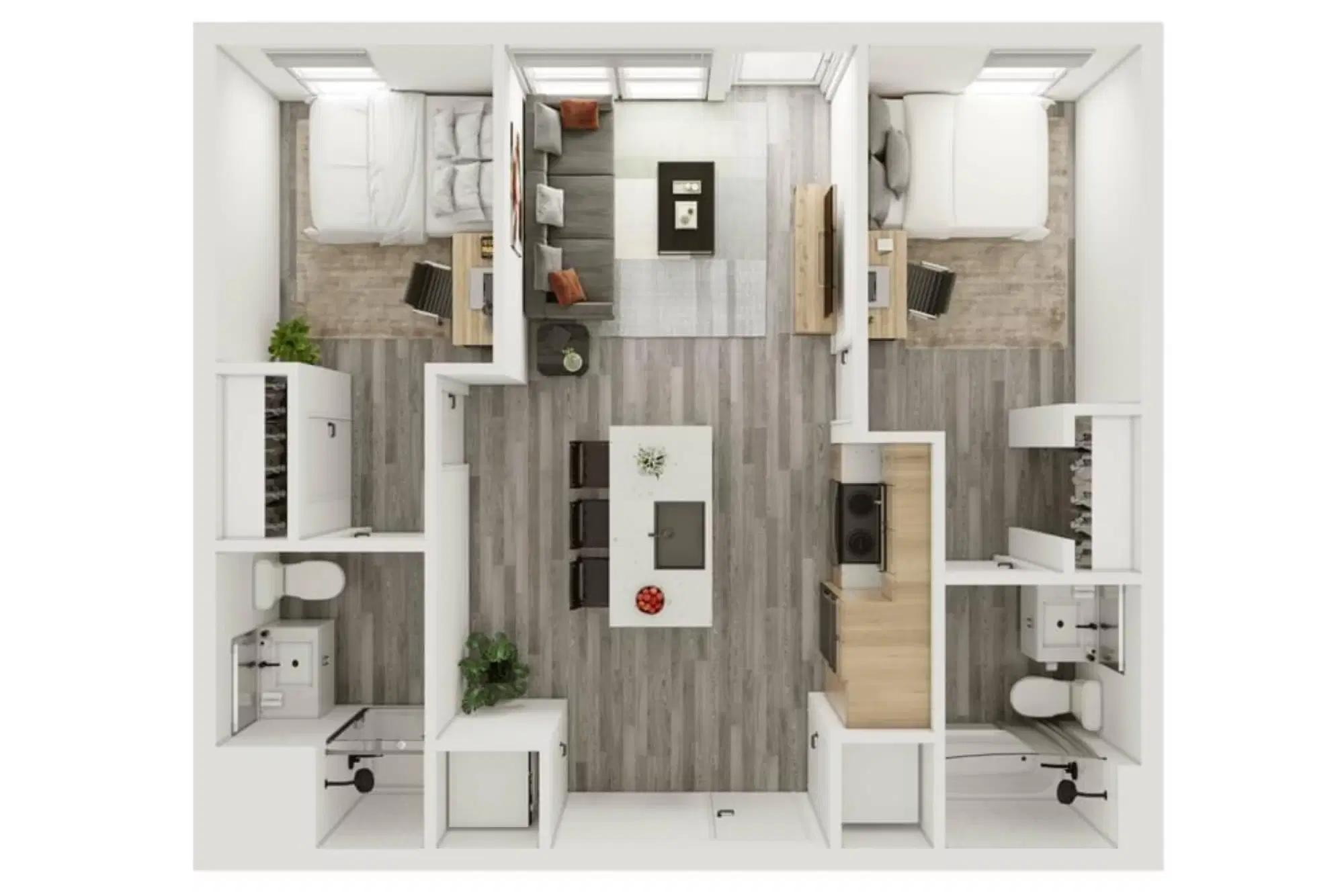 Verve West Lafayette, West Lafayette – 2 Bedroom 2 Bathroom | 2BD/2BA – B1