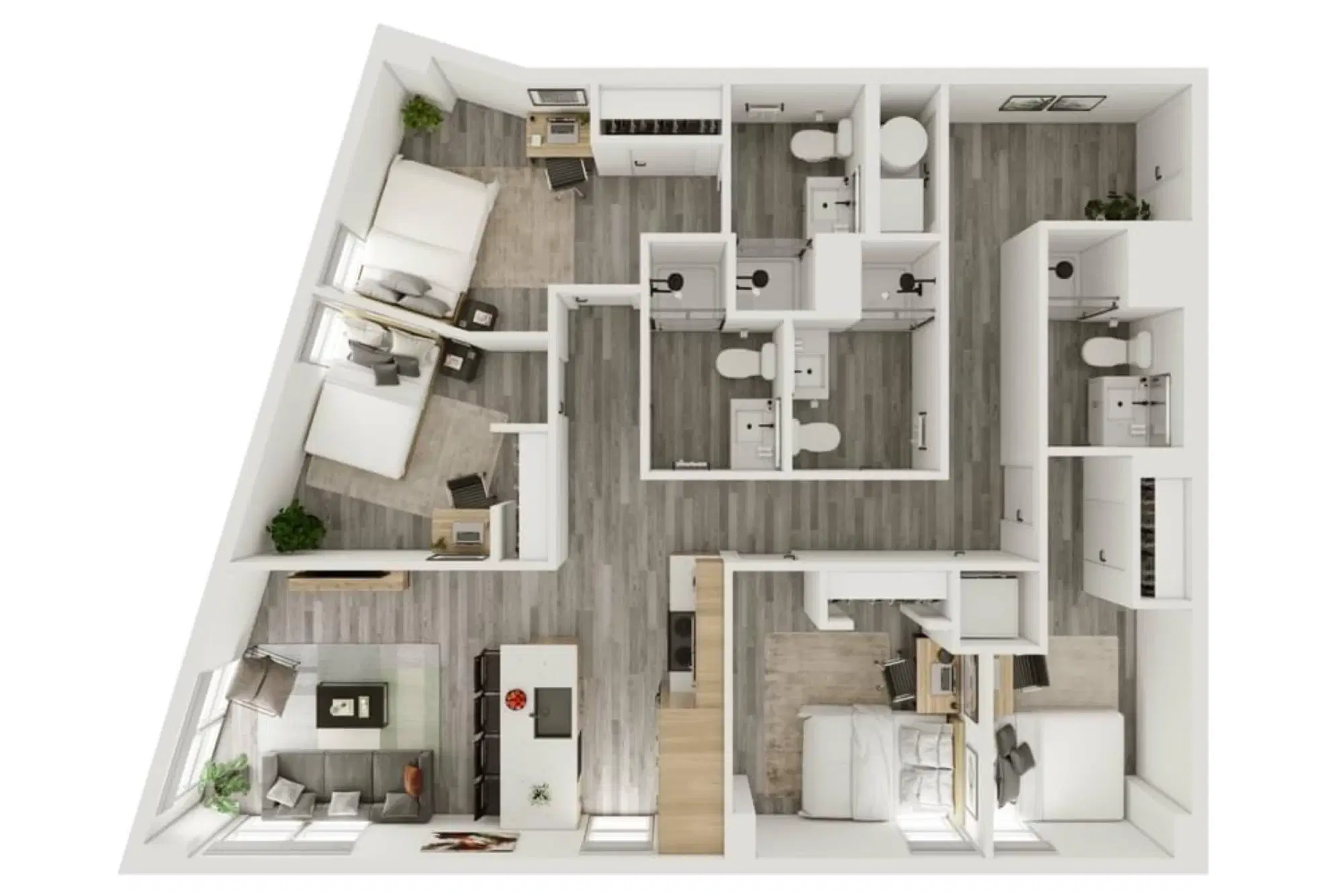 Verve West Lafayette, West Lafayette – 4 Bedroom 4 Bathroom | 4BD/4BA – D6
