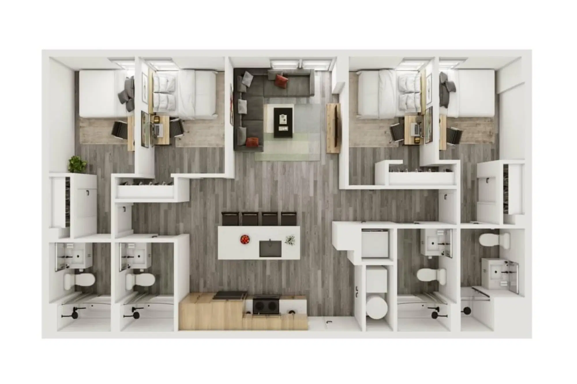 Verve West Lafayette, West Lafayette – 4 Bedroom 4 Bathroom | 4BD/4BA – D2