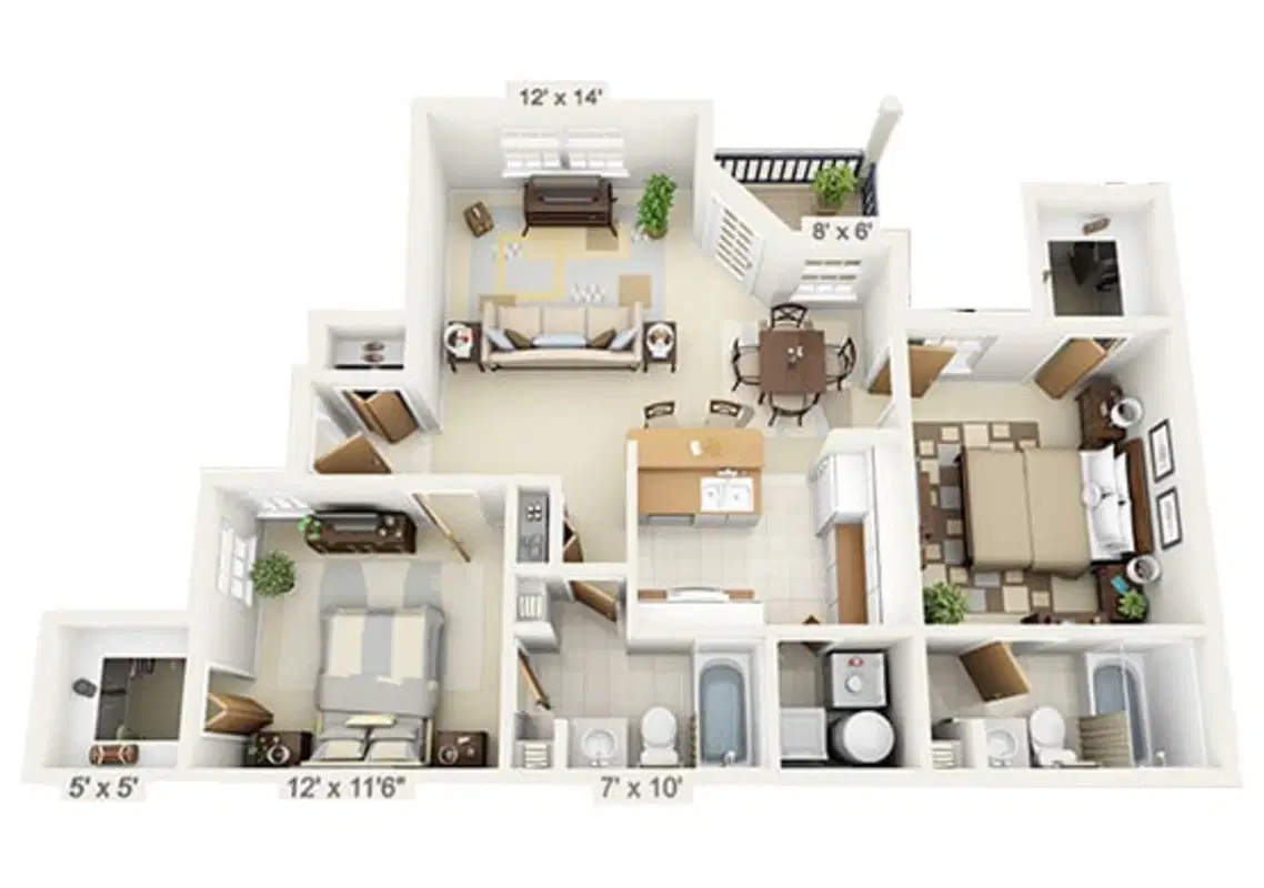 Spyglass, Gainsville – 2 Bed 2 Bath