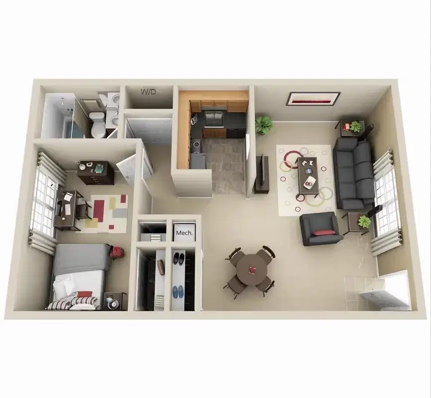 Squire Hill, Harrisonburg – 1 Bedroom 1 Bathroom