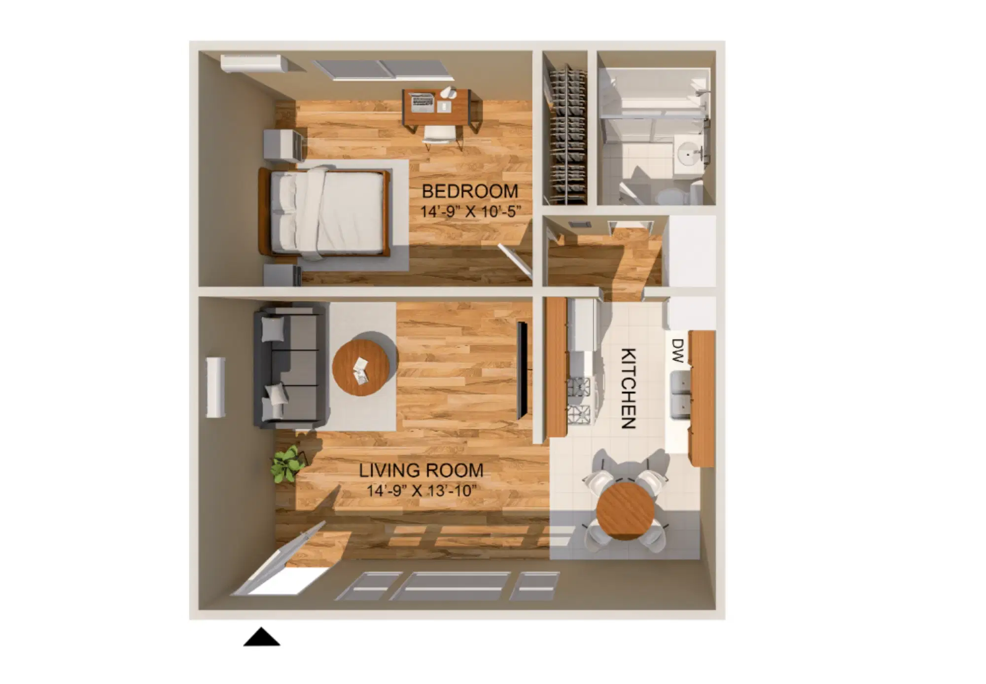 36 West, Los Angeles – 1 Bedroom 1 Bathroom Apartment