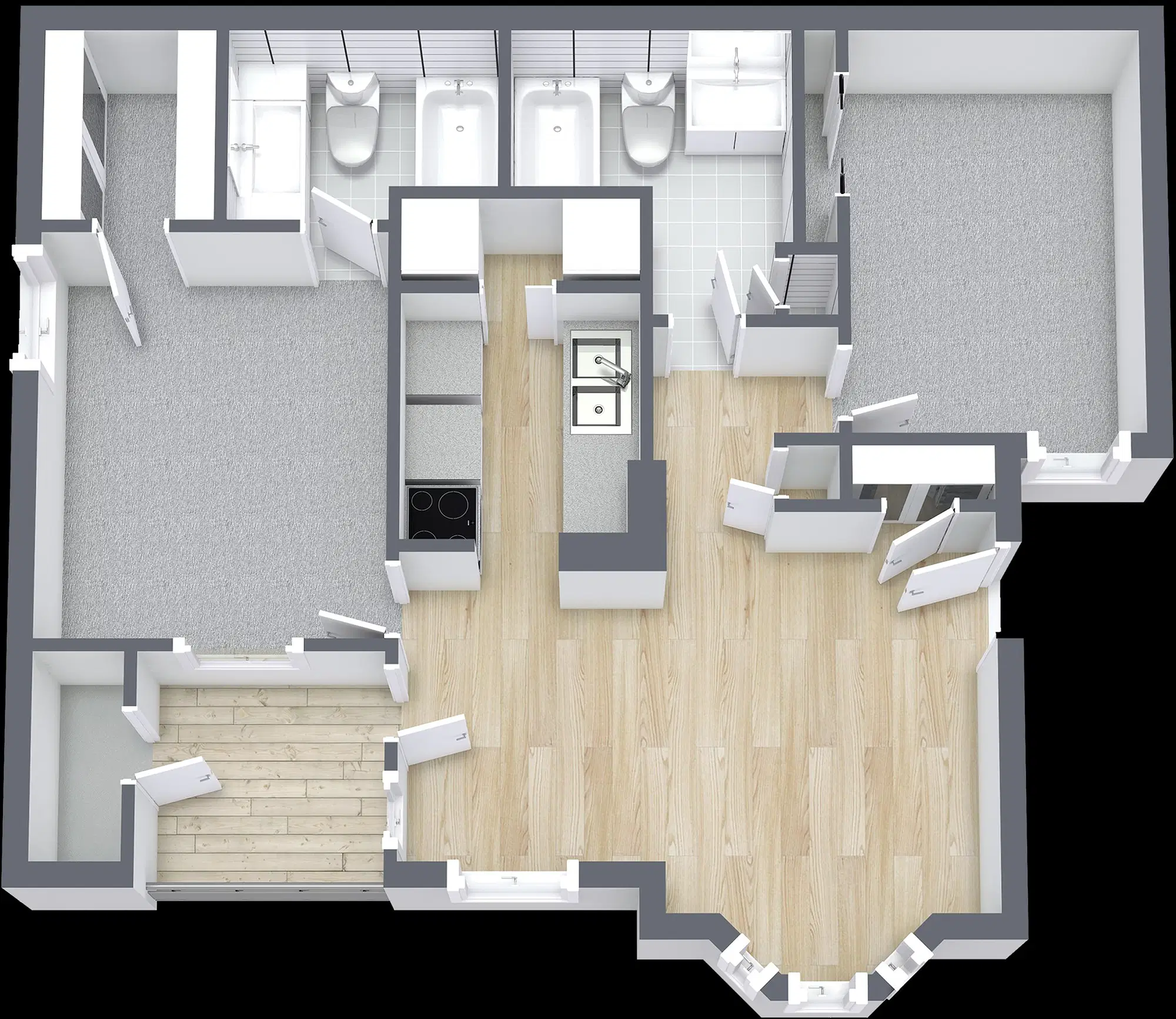 The Enclave, College Station – 2 Bed 2 Bath