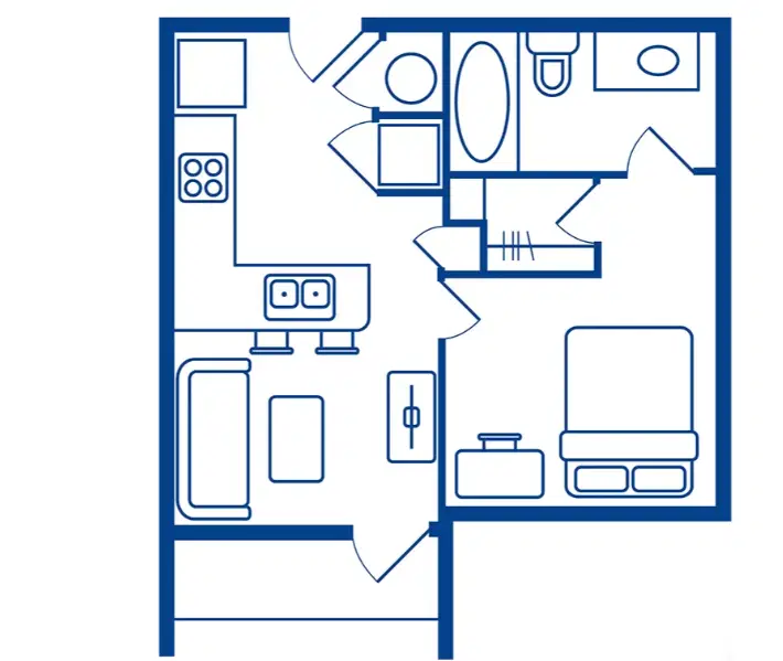 Lark Northgate, College Station – 1 Bed 1 Bath