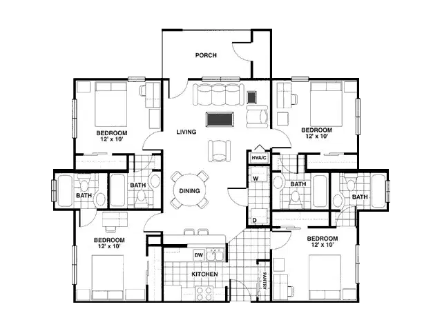 The London, College Station – 4 Bedroom 4 Bathroom