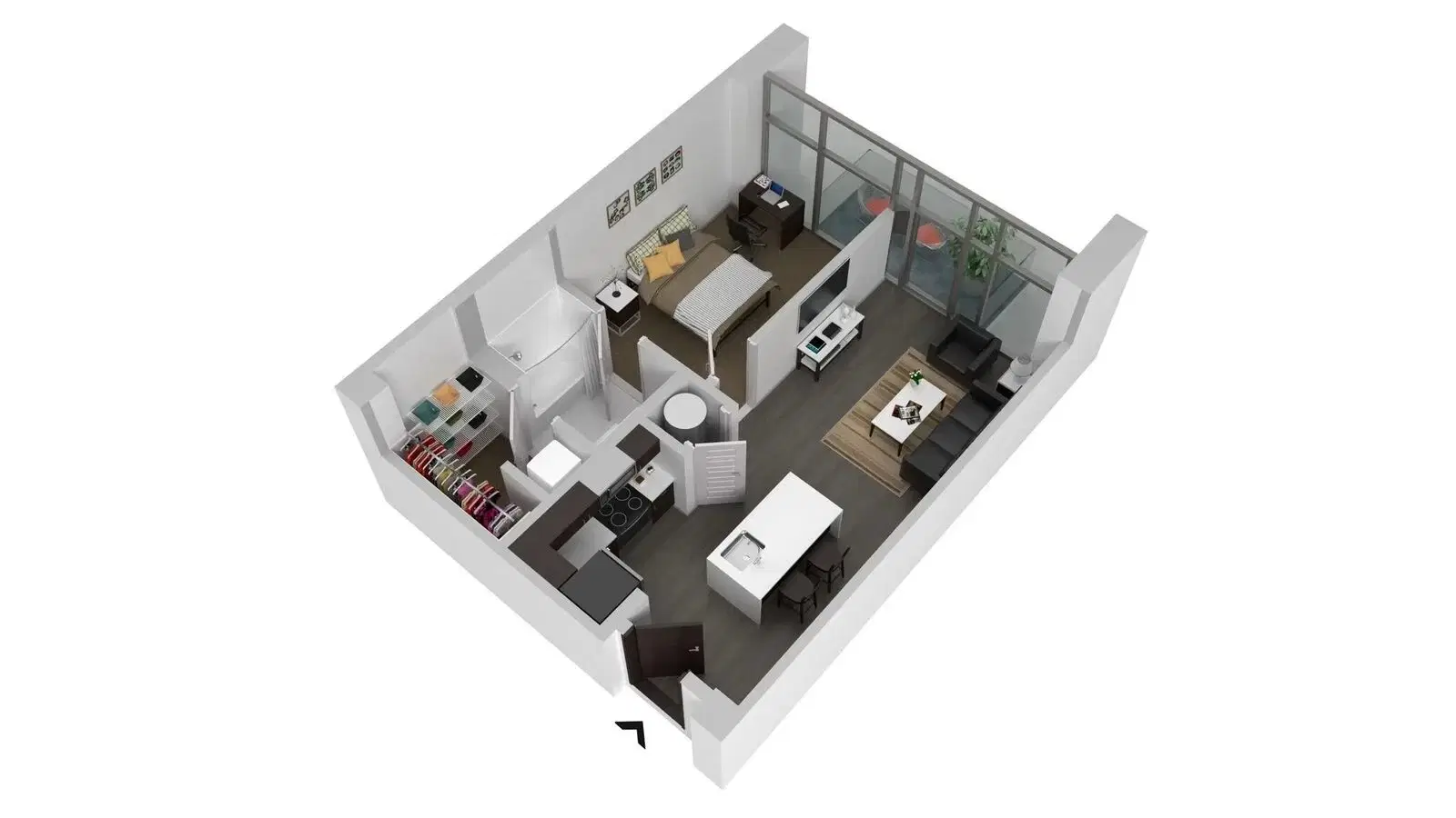 Square on Fifth, Atlanta – 1 Bedroom 1 Bathroom