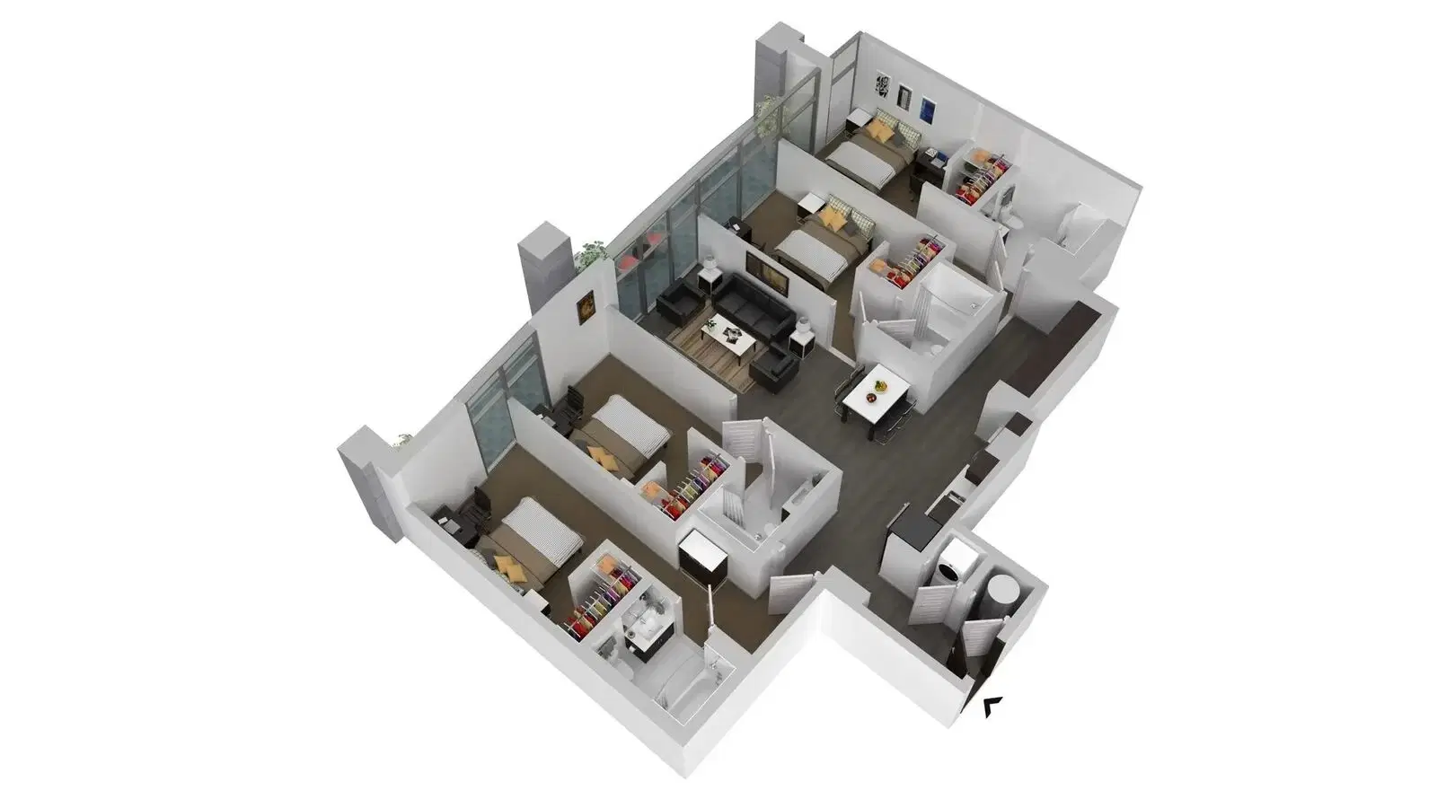 Square on Fifth, Atlanta – 4 Bedroom 4 Bathroom