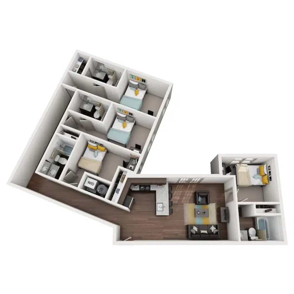 Luxe on West Call, Tallahassee – 4 Bedroom 4 Bathroom