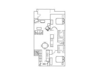 Barton's Mill, Austin – 2 Beds 1 Bath
