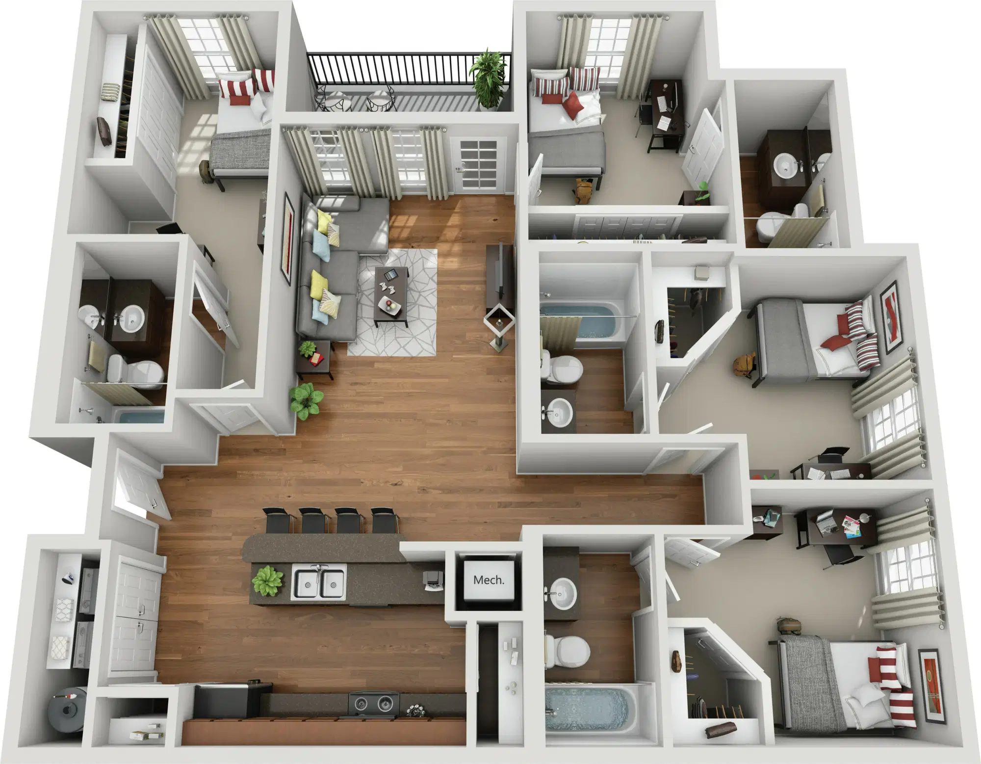 Hill Place, Fayetteville – 4 Bedroom 4 Bathroom