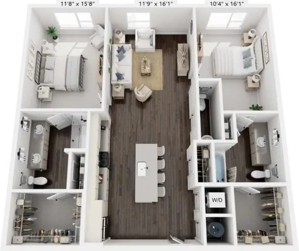 Aspire On 10th, Sarasota – 2 Bedroom 2 Bathroom | B5