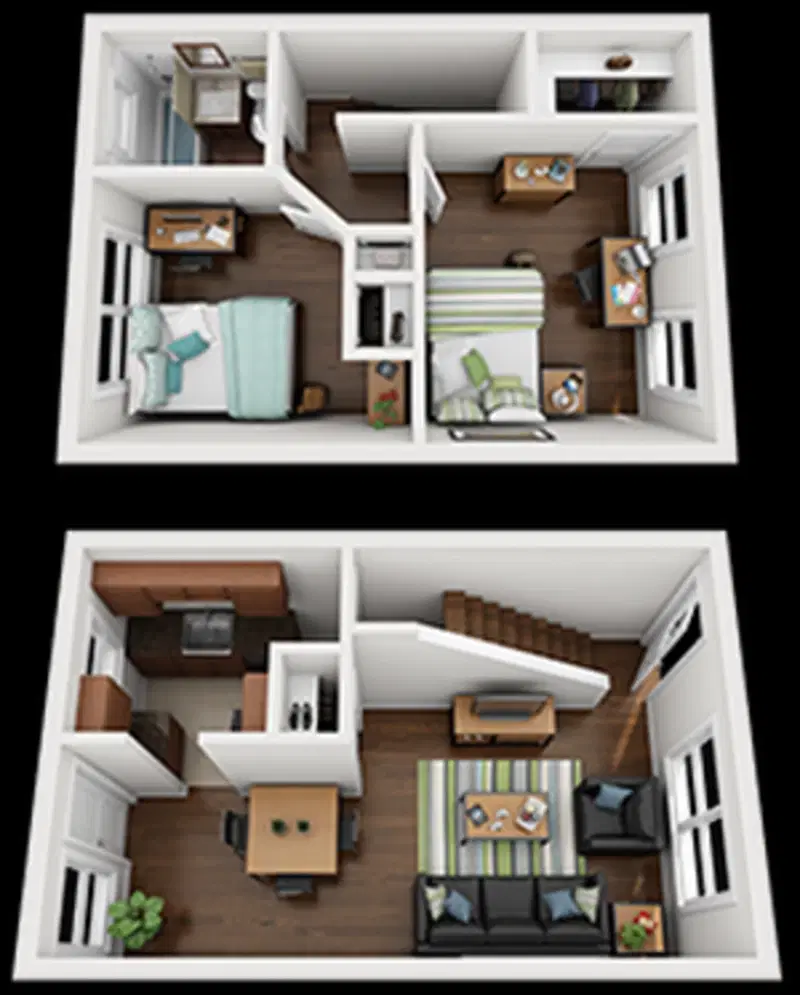 Lakeside Vista, New York – 2 Bed 1 Bath - Small