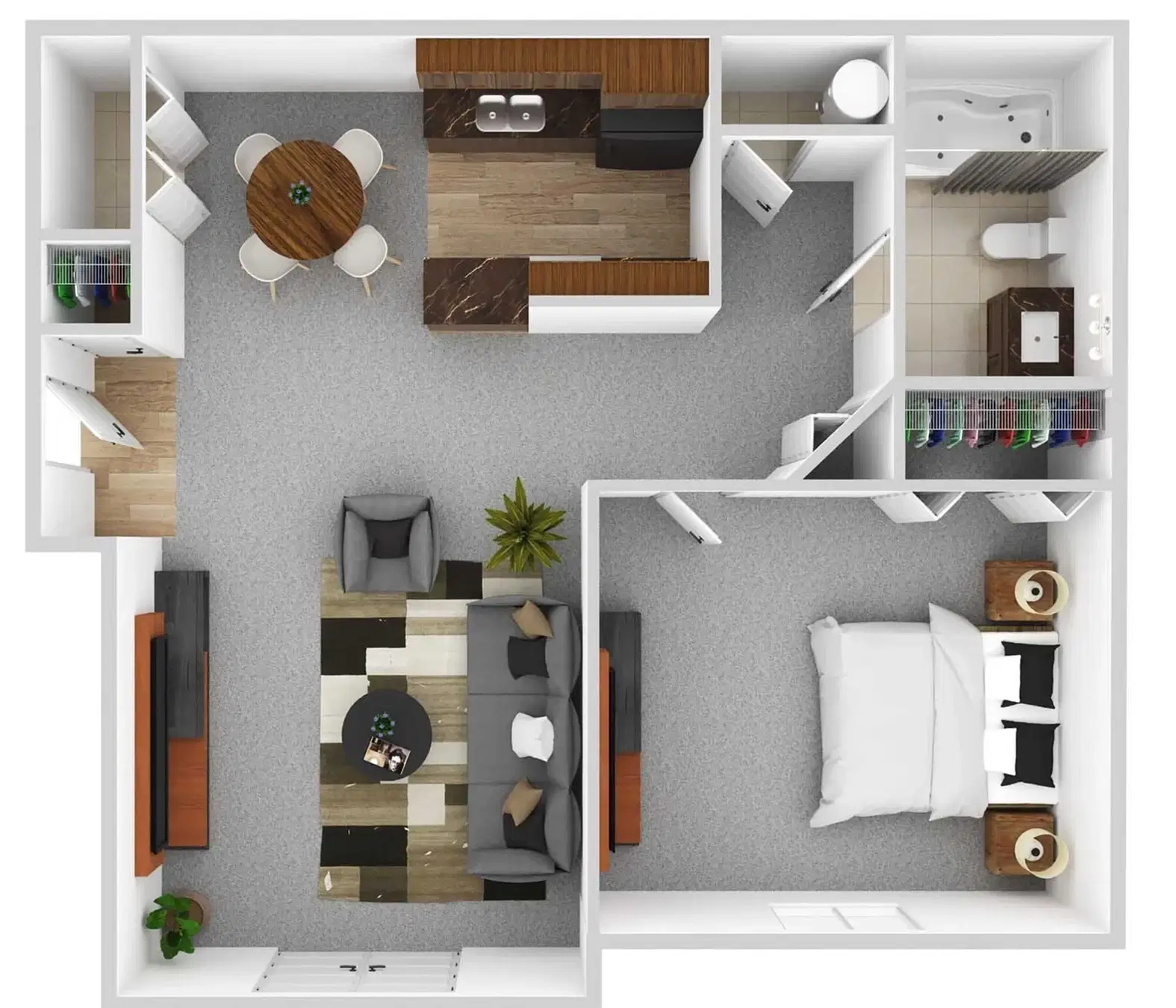 Residences at Central Park, Gahanna – Room in 1 Bedroom 1 Bathroom | Foxfire