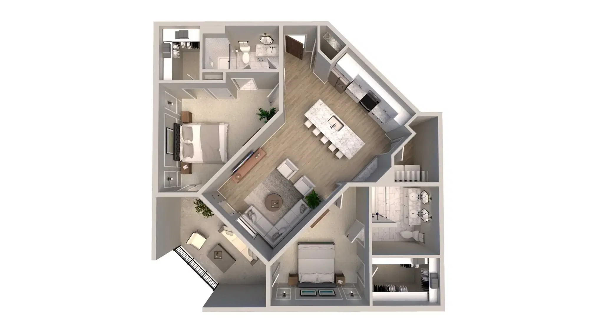 The Langham, Columbus – 2 Bed 2 Bath | D