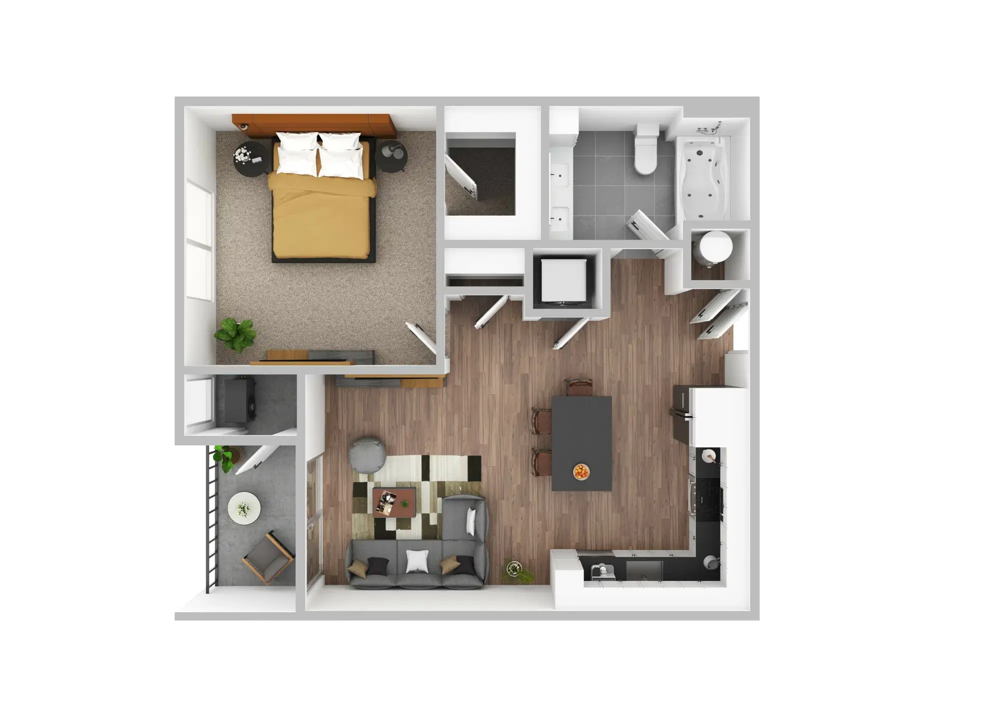 The Monarch, Des Plaines – 1 Bed 1 Bath | A1