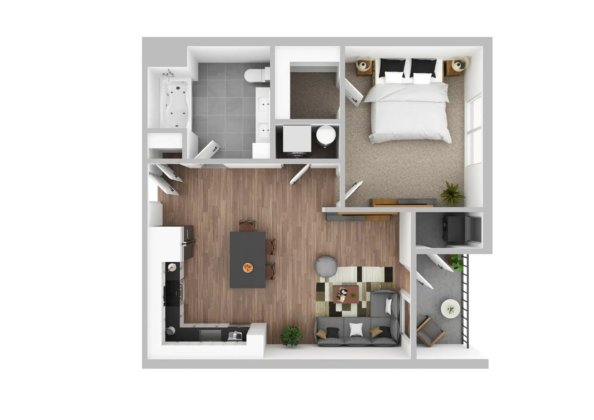 The Monarch, Des Plaines – 1 Bed 1 Bath | B4