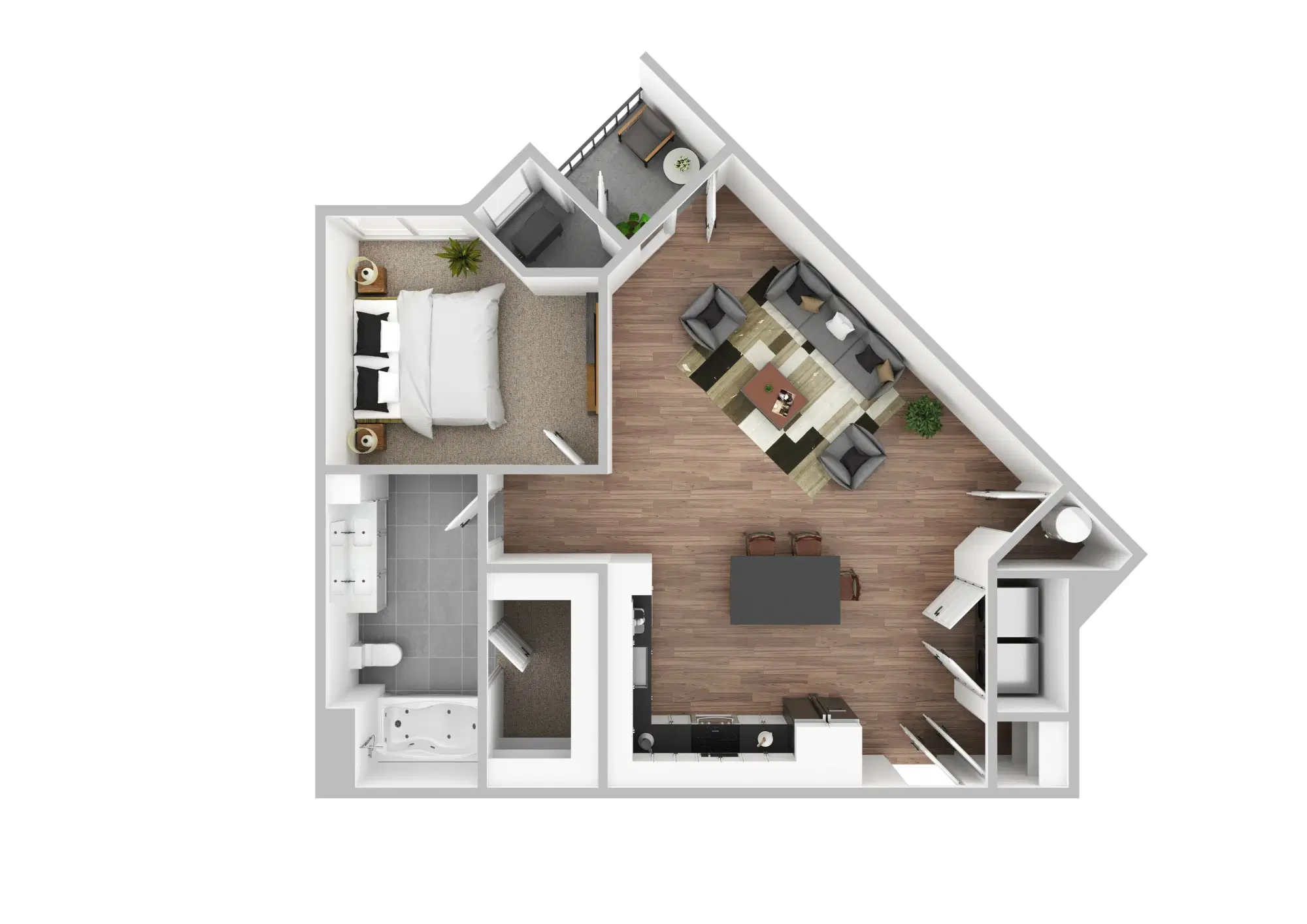 The Monarch, Des Plaines – 1 Bed 1 Bath | A4