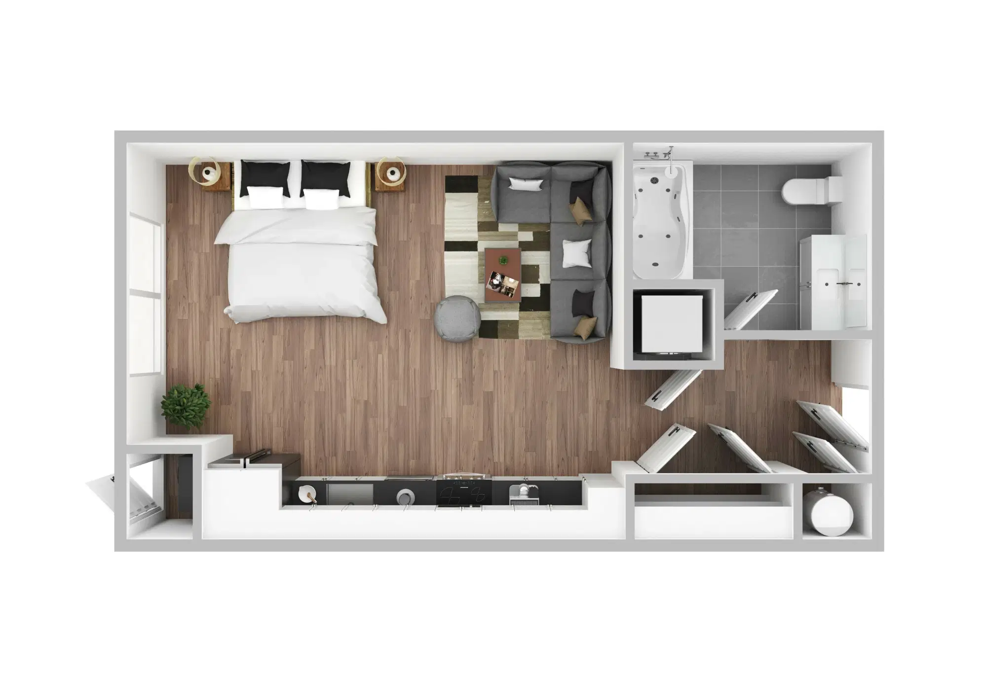 The Monarch, Des Plaines – Studio | S2