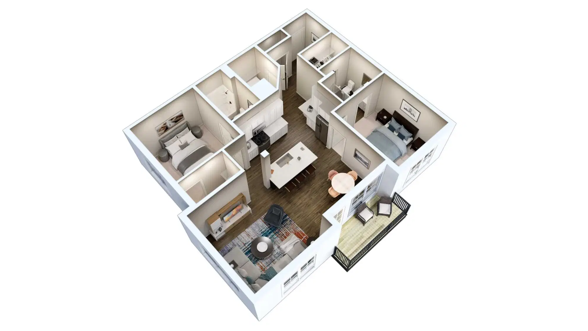 The Essex, Columbus – 2 Bed 2 Bath | C1
