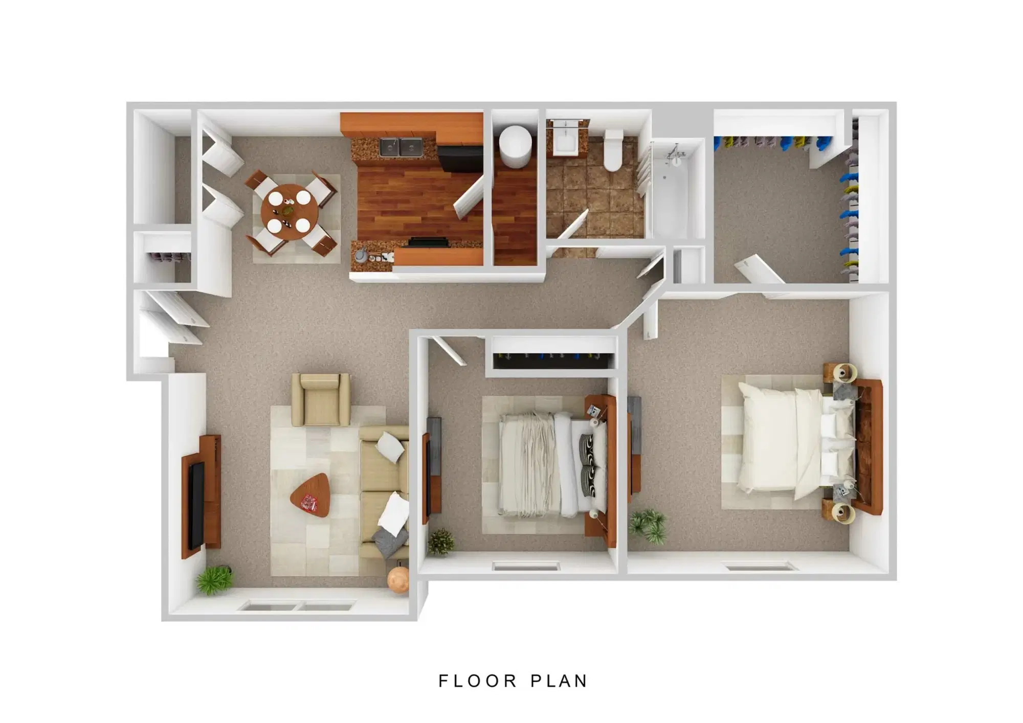 Woods at Perry Lane, Westerville – Room in 2 Bedroom 1 Bathroom | Winchester with Patio/Balcony