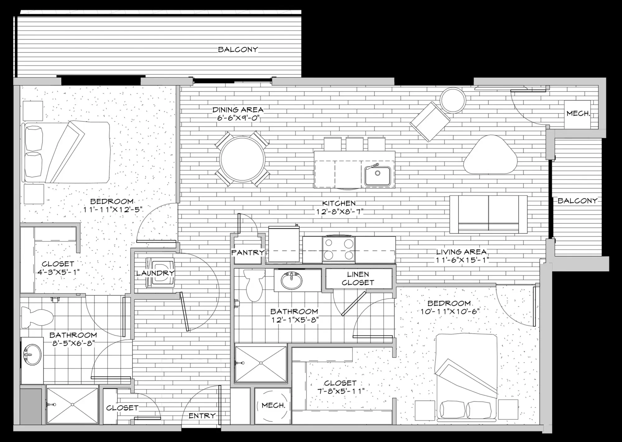 The Jerome, Columbus – 2 Bed 2 Bath | C.6
