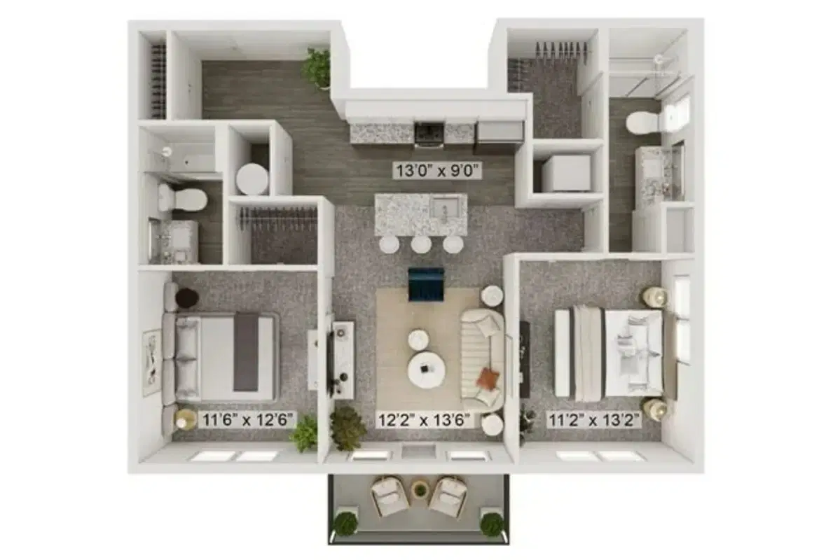 The Kingston, Upper Arlington – 2 Bed 2 Bath | The Fishinger