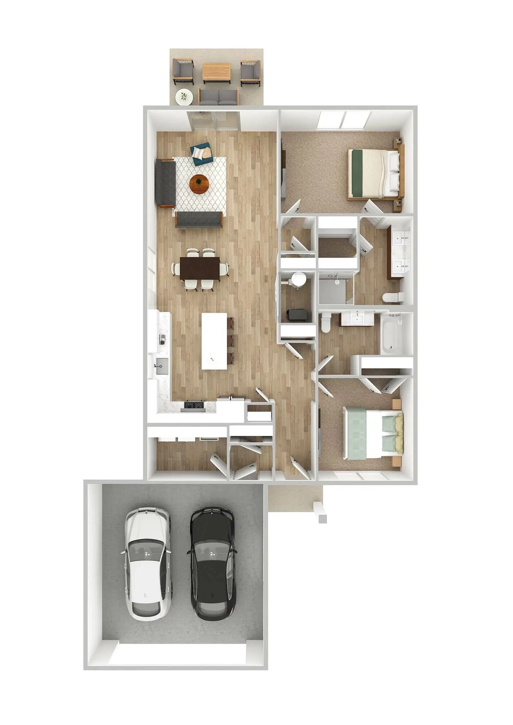 The Grand of Sugarcreek Villas, Dayton – 2 Bed 2 Bath | Villa w/ 2 Car Garage