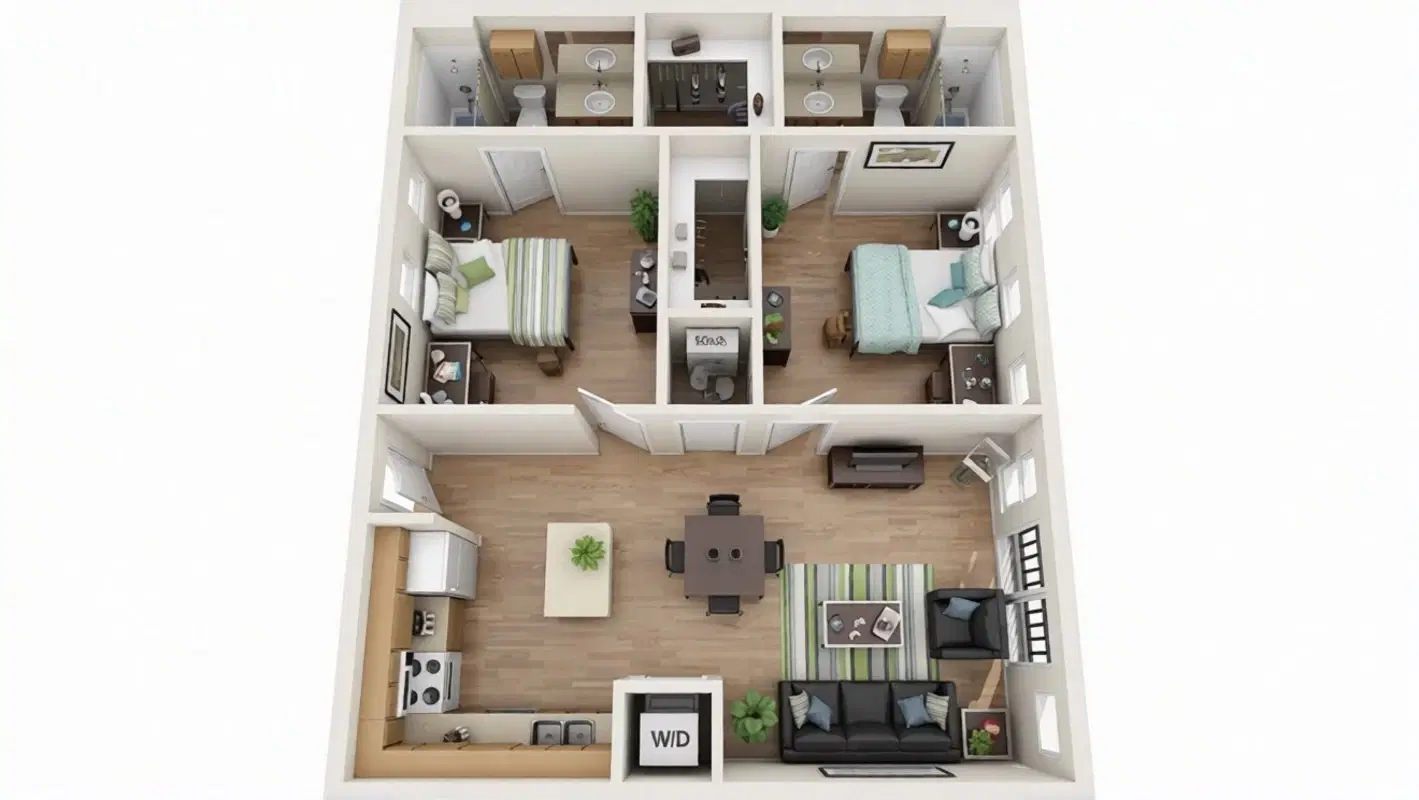 Texan 26, Austin – Room In A 2 Bed 2 Bath |2x2