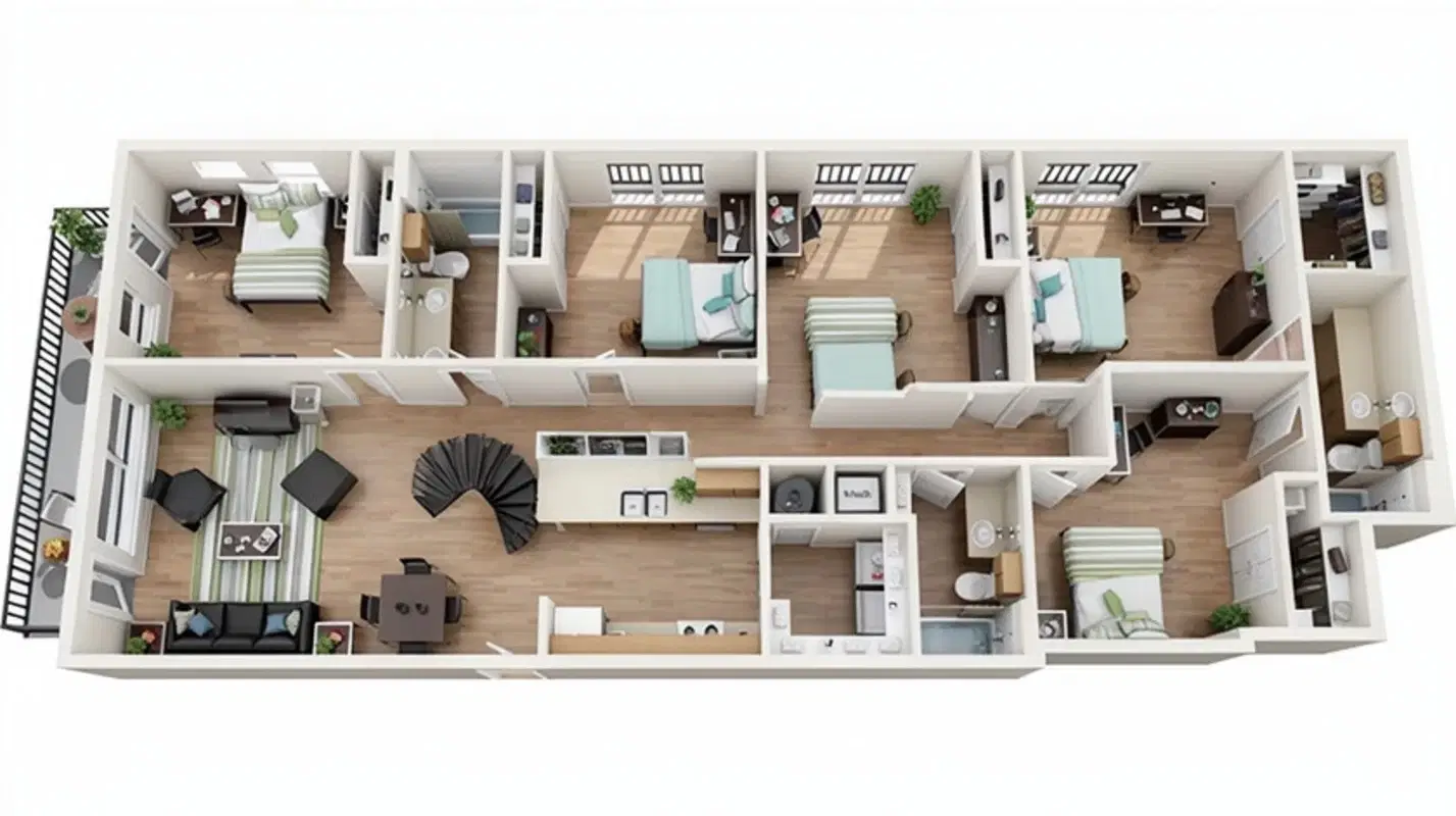 Texan 26, Austin – Room In A 6 Bed 3 Bath |6x3