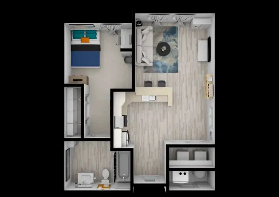 Rev on Anderson, Oxford – 1 Bedroom 1 Bathroom |A1