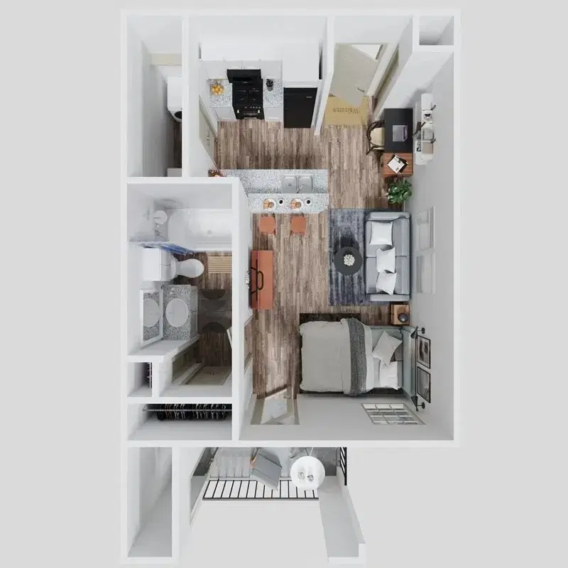 Arbors of Sam Houston, Huntsville – 1 Bedroom 1 Bathroom | A1