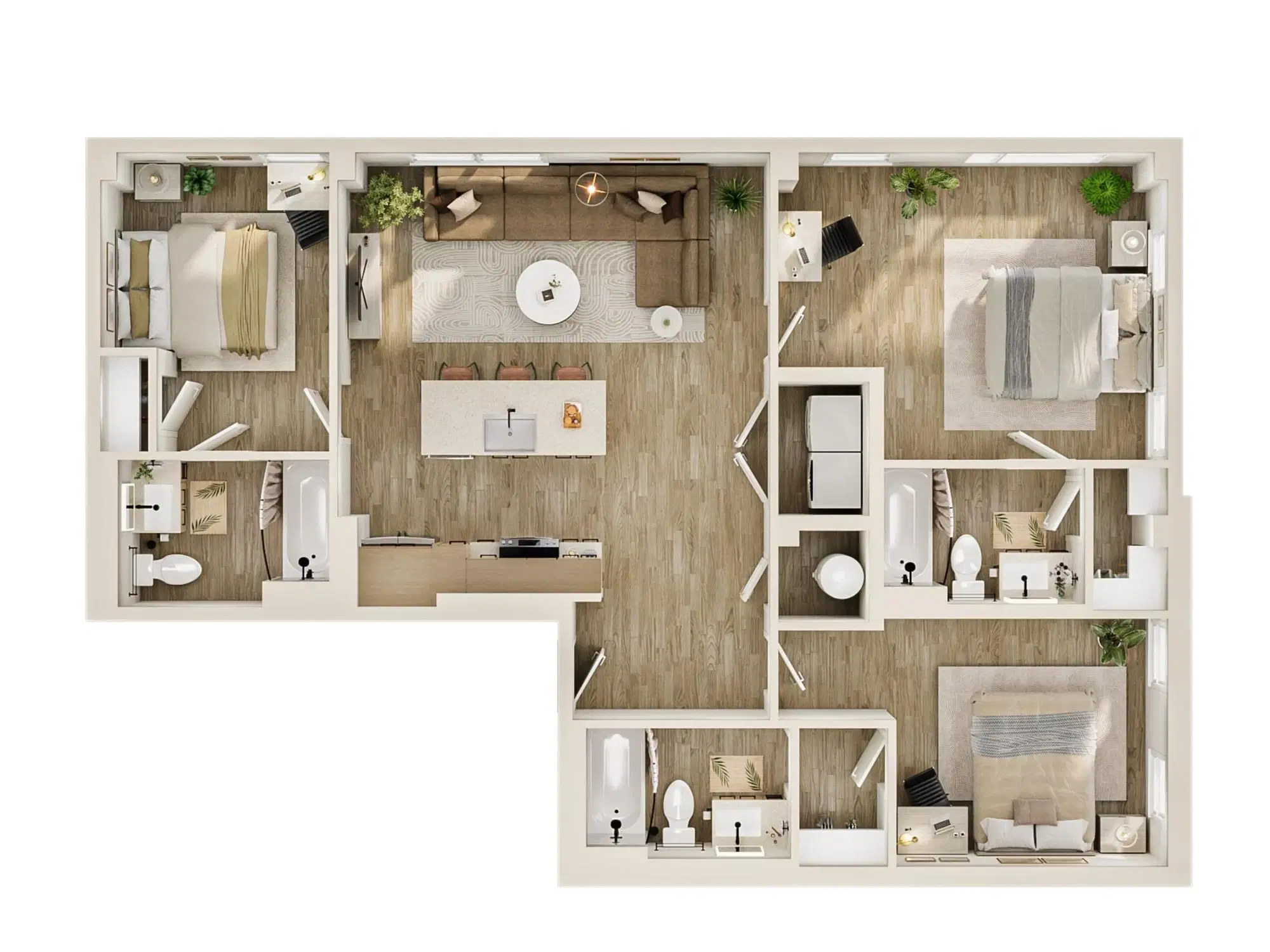 The Marshall Tempe, Tempe – Room in 3 Bedroom 3 Bathroom | C2