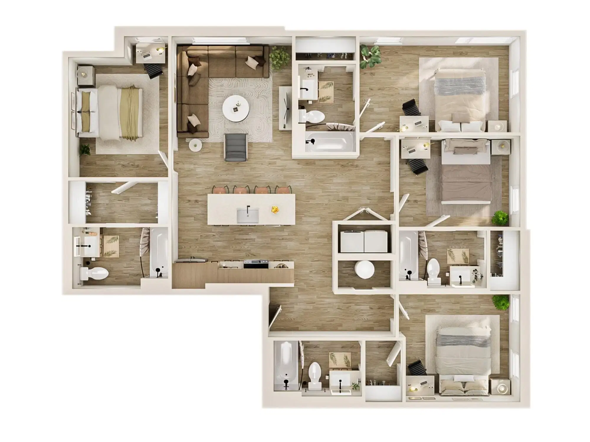 The Marshall Tempe, Tempe – Room in 4 Bedroom 4 Bathroom | D2