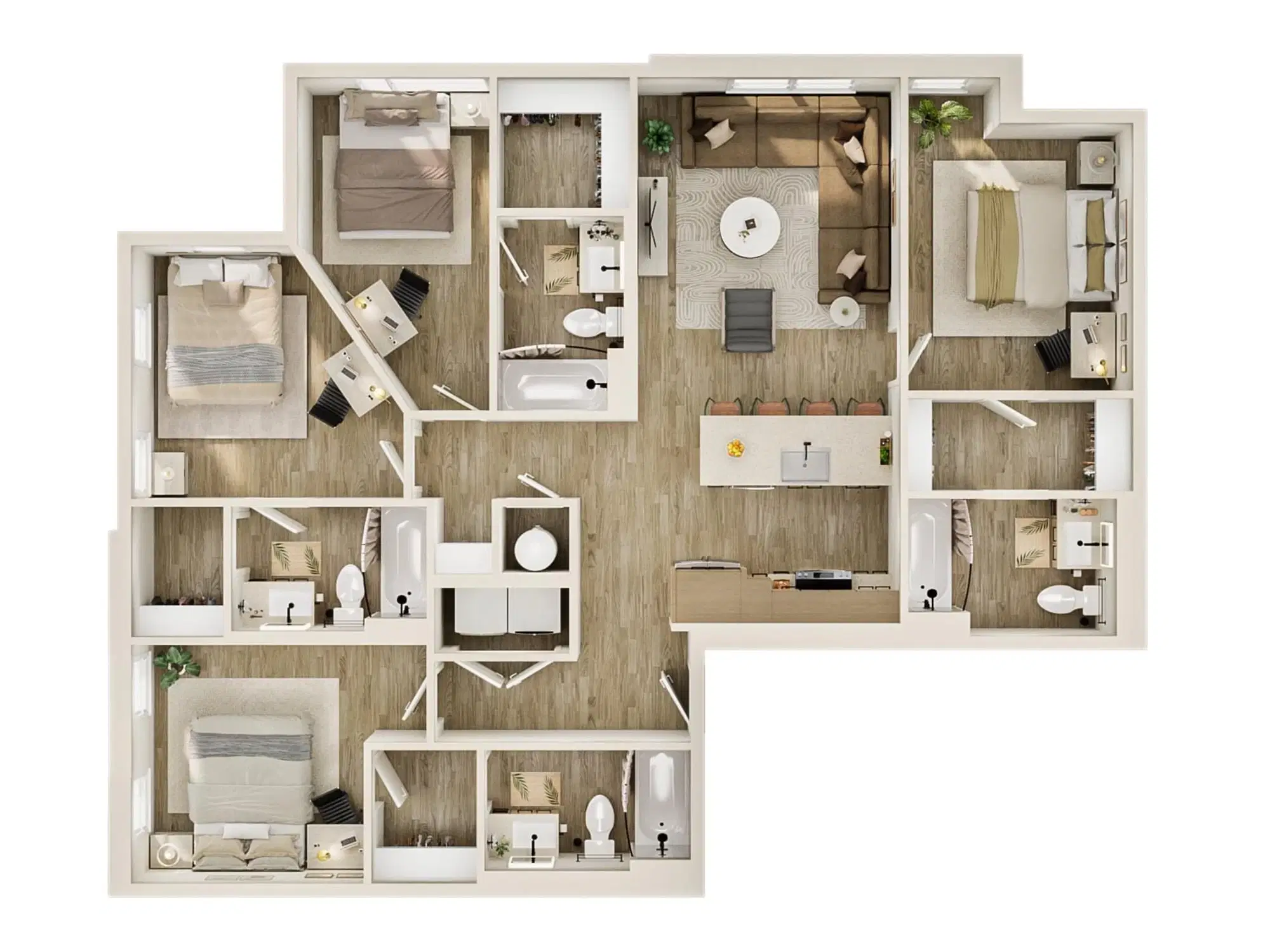 The Marshall Tempe, Tempe – Room in 4 Bedroom 4 Bathroom | D3