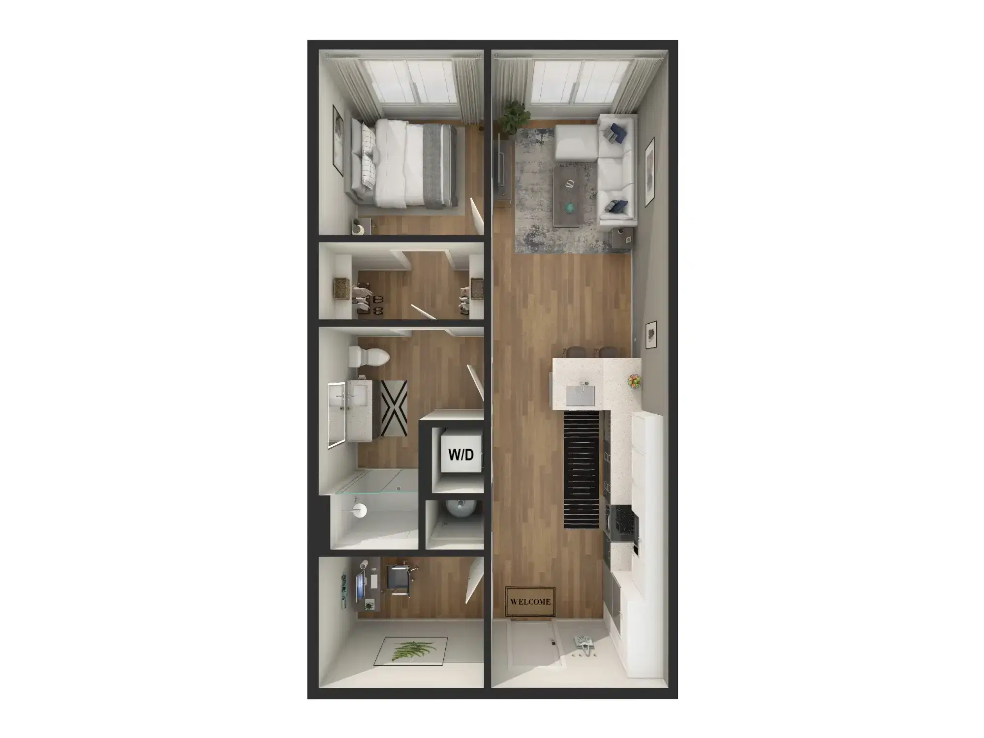 The Ithacan, Ithaca – 1 Bedroom 1 Bathroom | A2