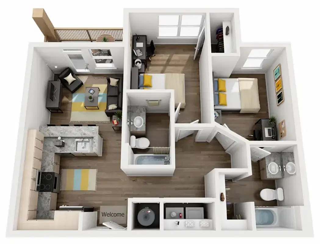 The Pier Conway, Conway – Room in 2 Bedroom 2 Bathroom | B1 - 2nd Ave
