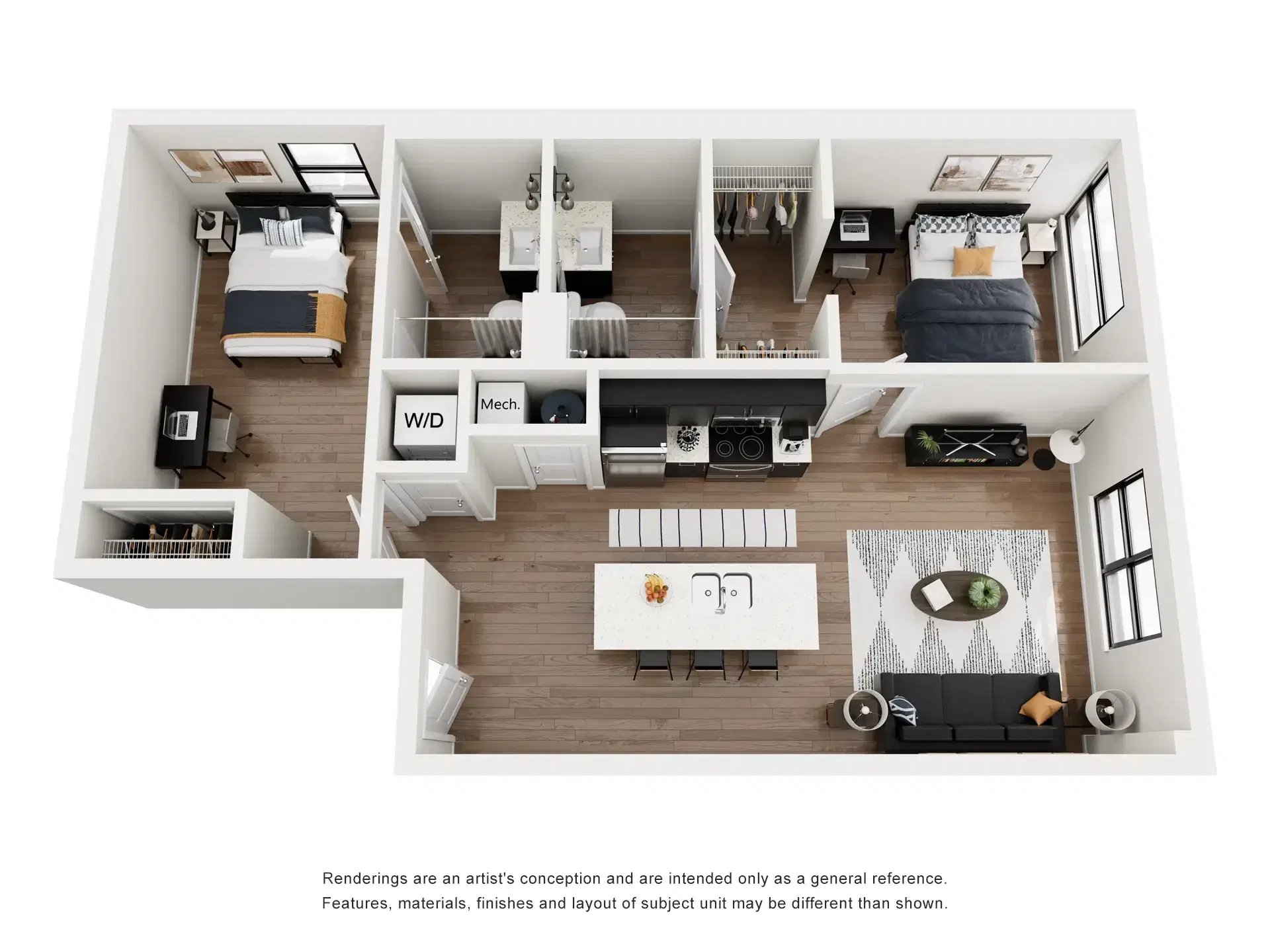 The Marshall Valley, Bethlehem – Room in 2 Bedroom 2 Bathroom | B2