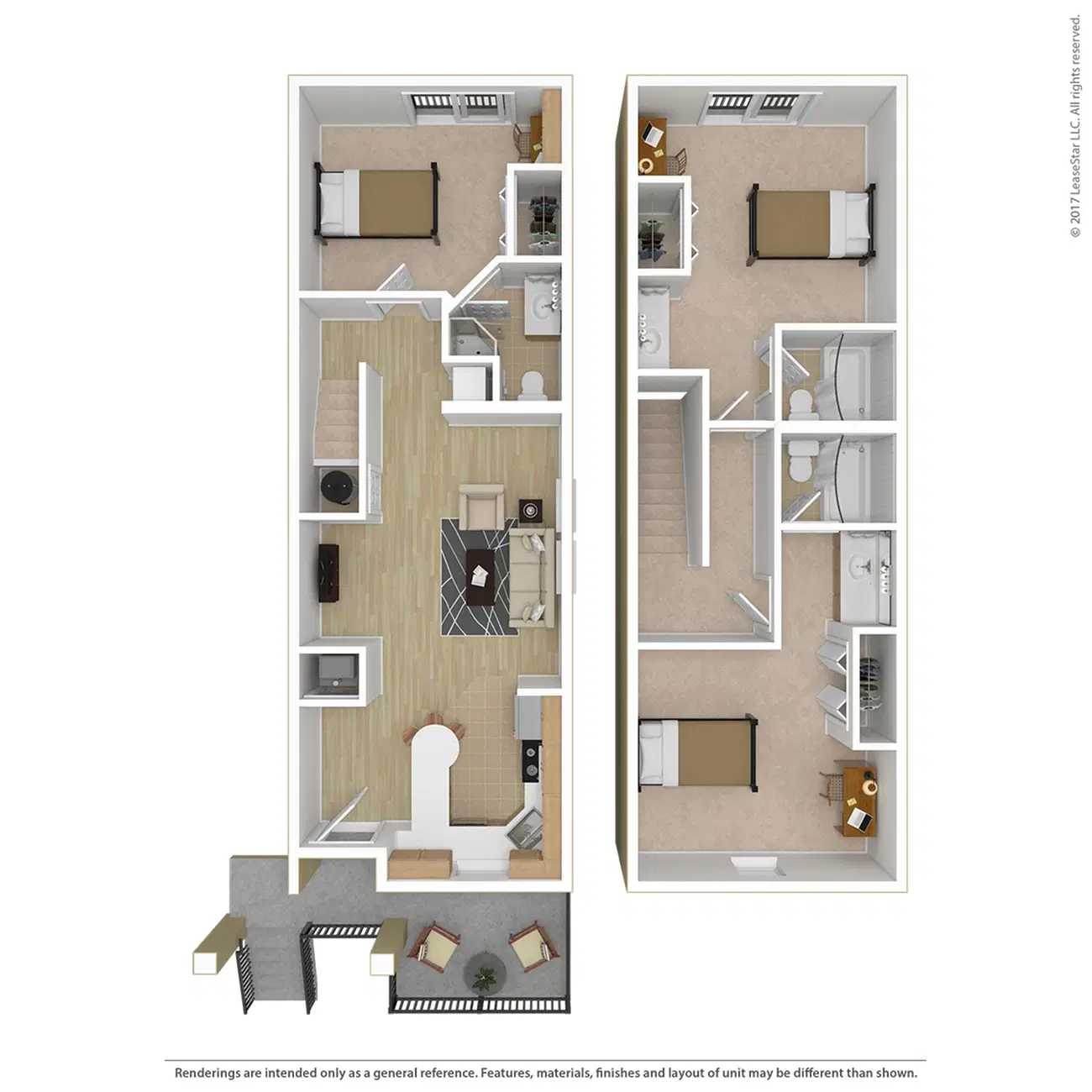 Campus Court Lexington, Lexington – 3 Bed, 3 Bath Townhome Classic Renovated